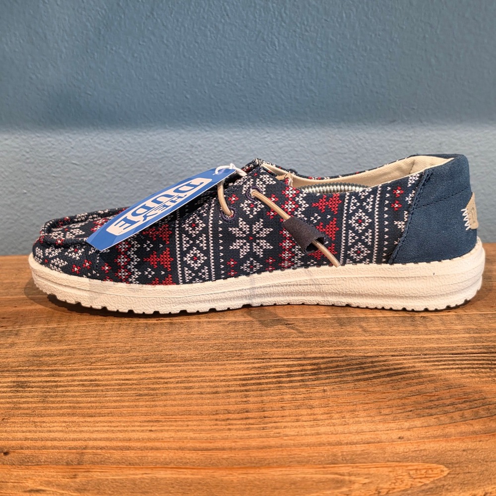 Hey Dude Womens Wendy Winter Sweater Shoes Loafers Nordic Slip On Size 9 - Picture 7 of 9